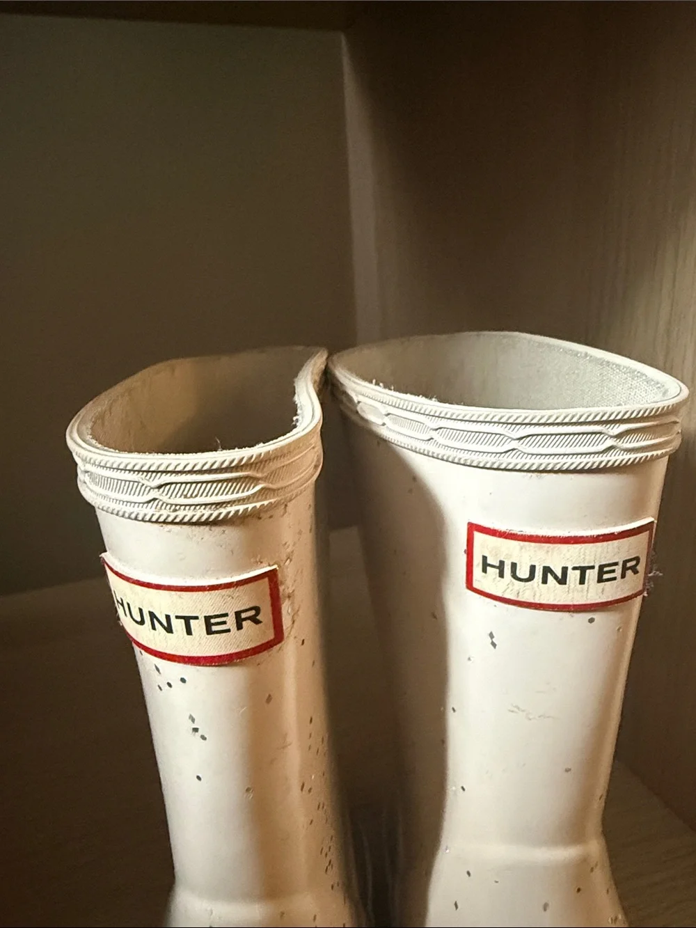 Hunter Kids Cream Rain & Snow Boots